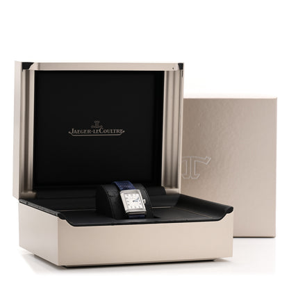 Jaeger-LeCoultre Stainless Steel Alligator Diamond 24mm Reverso Classic Duetto Manual Winding Watch Silver Q2588422 5 of 5