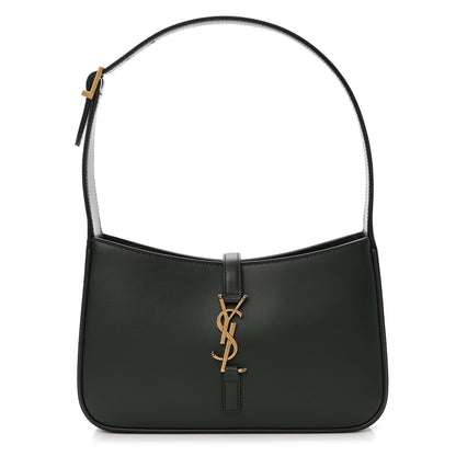 Saint Laurent Smooth Calfskin Le 5 A 7 Hobo Vert Fonce 1 of 10