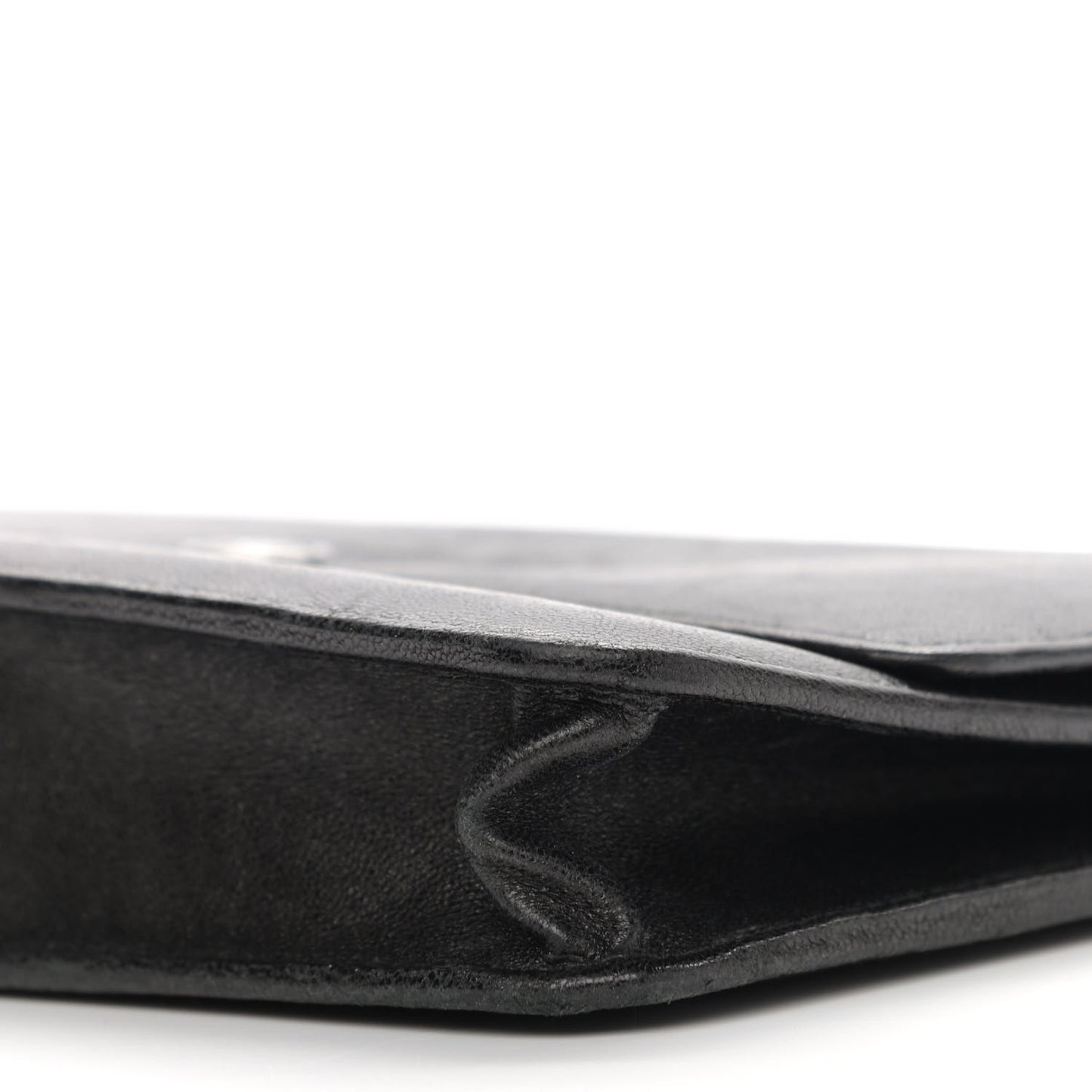 Goatskin Wallet on Chain WOC Black