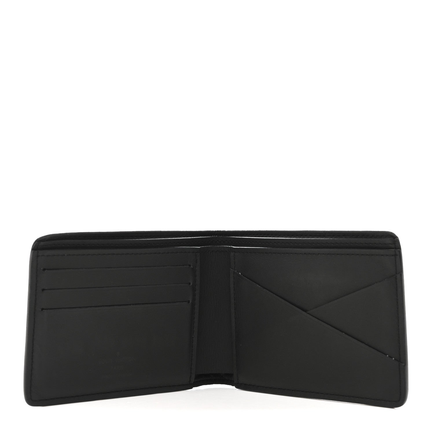 Louis Vuitton Calfskin Monogram Shadow Multiple Wallet Black 5 of 11