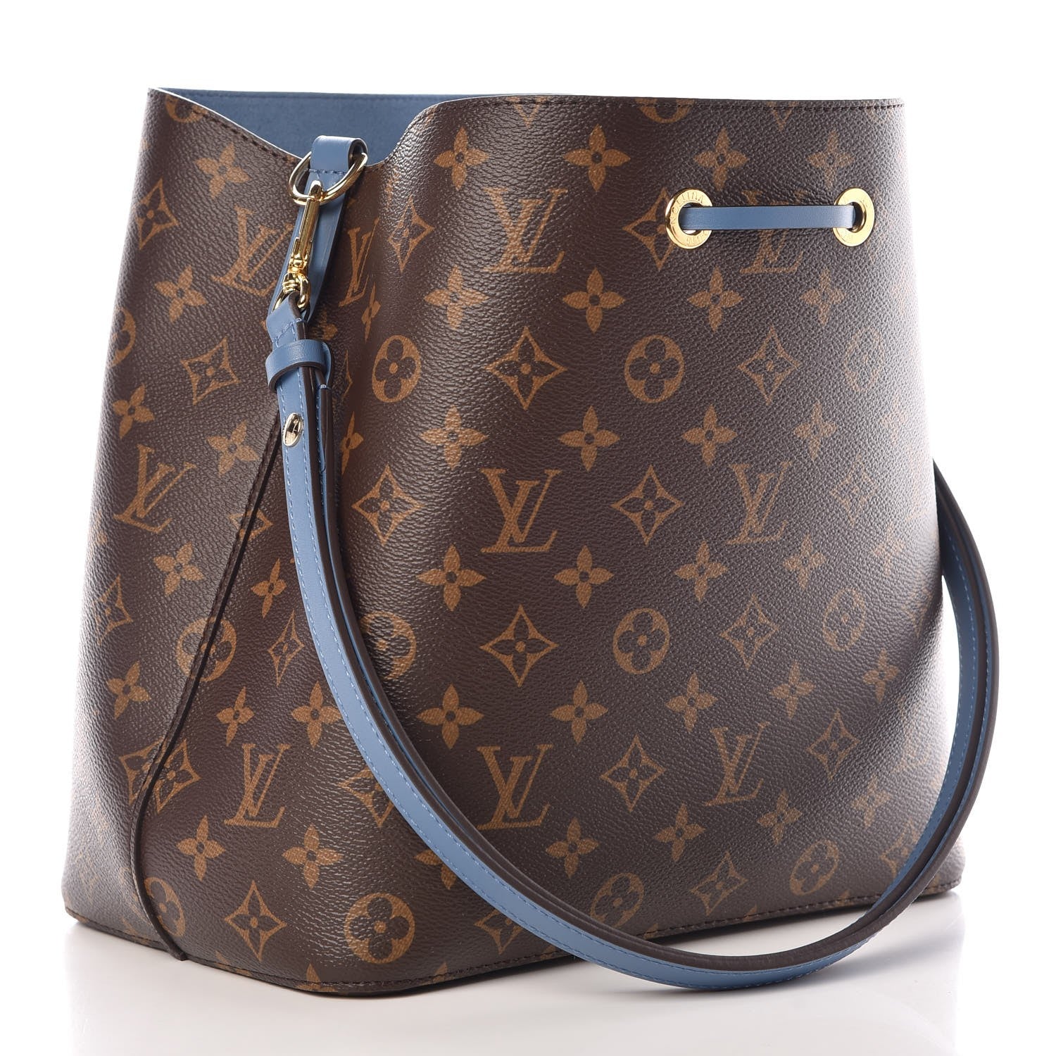 Louis Vuitton Monogram Neonoe MM Blue Jean 3 of 7