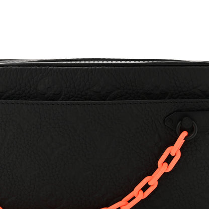 Louis Vuitton Taurillon Monogram Uniformes Solar Ray Soft Pochette Volga Belt Bag Black 8 of 11