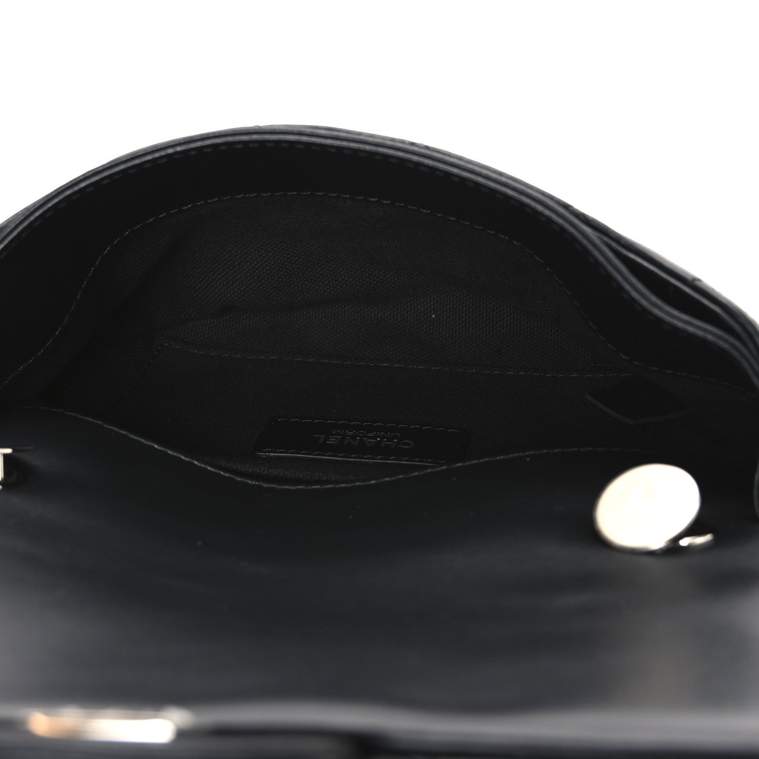 Chanel Calfskin Quilted CC Uniform Flap Belt Bag Black 5 of 11