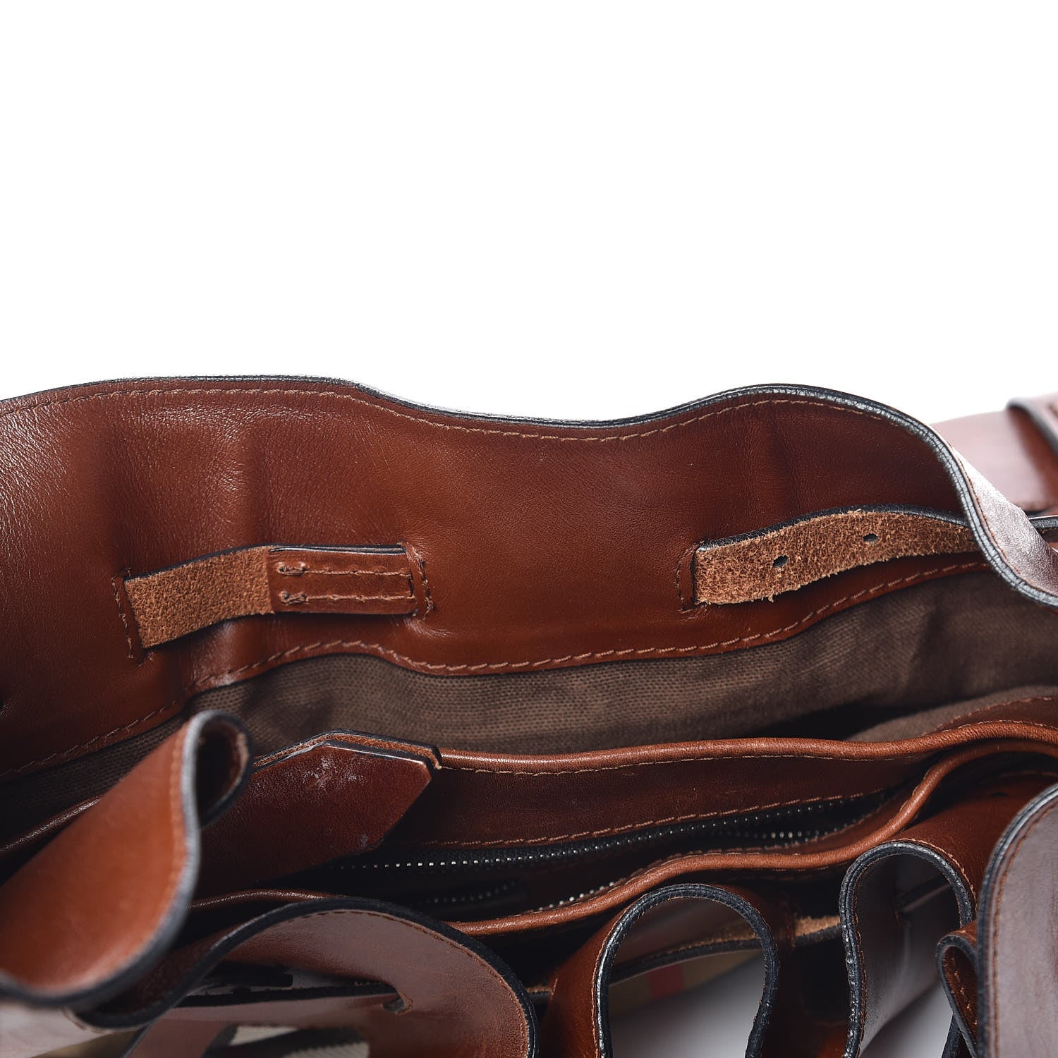 Burberry Bridle Calfskin House Check Kenton Hobo Brown 13 of 27