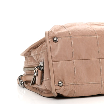 Prada Nappa Antique Stitched Satchel Cammeo 11 of 25