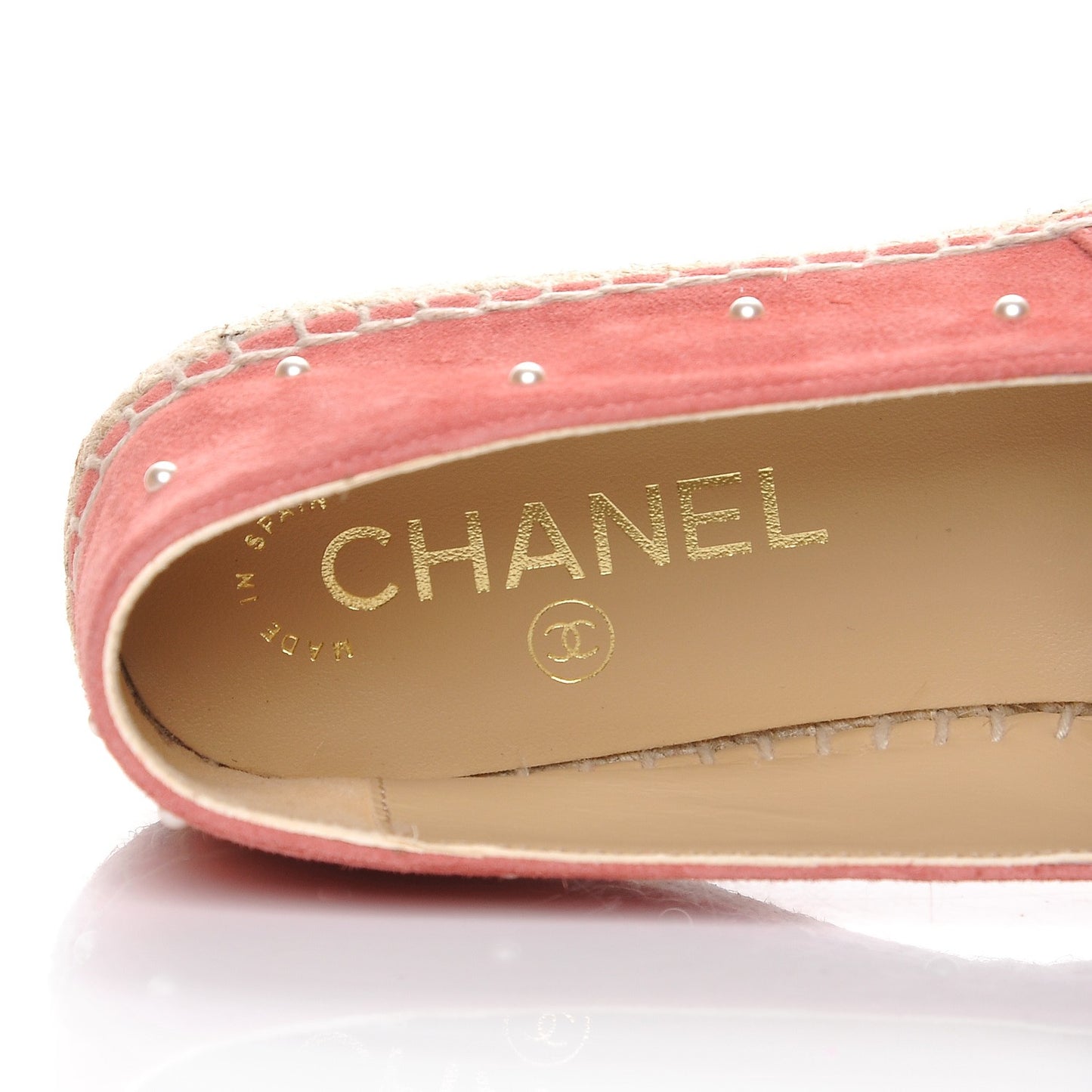 Suede Pearl CC Espadrilles 37 Pink