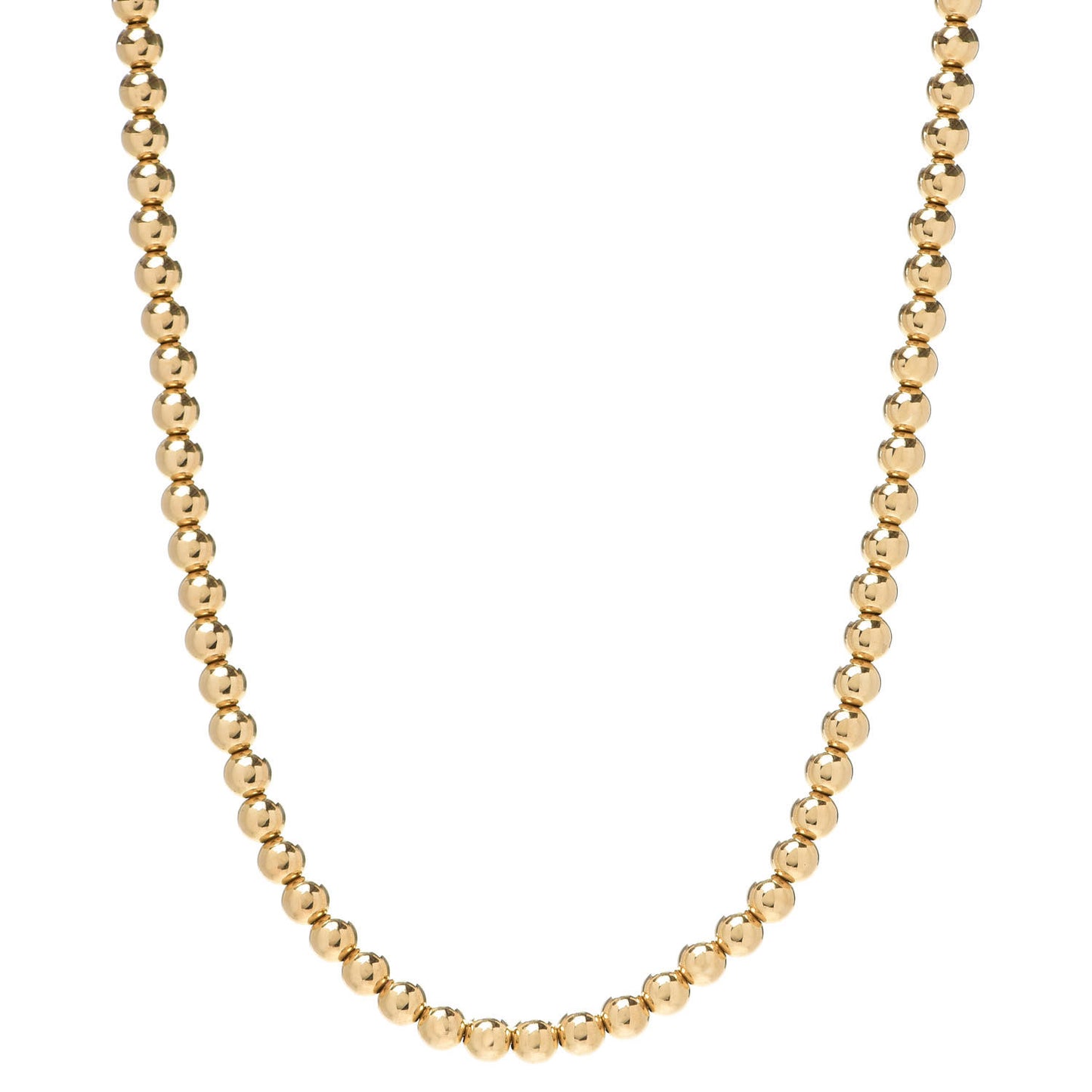 18K Yellow Gold 5.5mm HardWear Bead Necklace