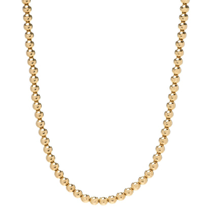 Tiffany 18K Yellow Gold 5.5mm HardWear Bead Necklace 1 of 5