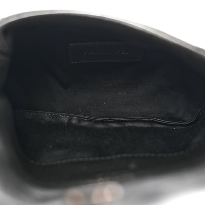 Saint Laurent Lambskin Monogram Loulou Puffer Pouch Clutch Black 5 of 8