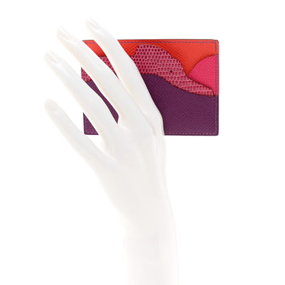 Hermes Epsom Lizard Histoire Naturelle Card Holder 2 of 8
