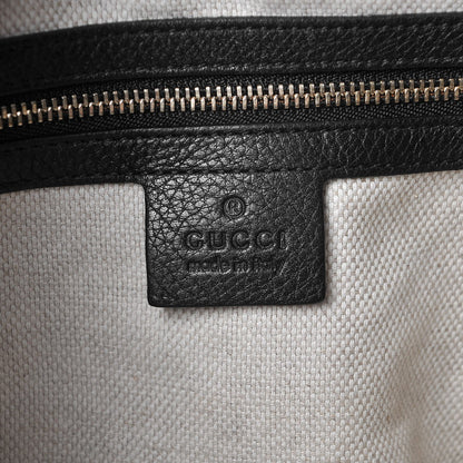Gucci Pebbled Calfskin Medium Soho Chain Shoulder Bag Black 6 of 10