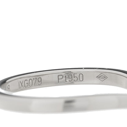 Cartier Platinum 3 Diamond Ballerine Wedding Band Ring 48 4.5 5 of 5