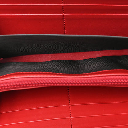 Gucci GG Supreme Monogram Mystic Cat Zip Around Wallet Red 5 of 6