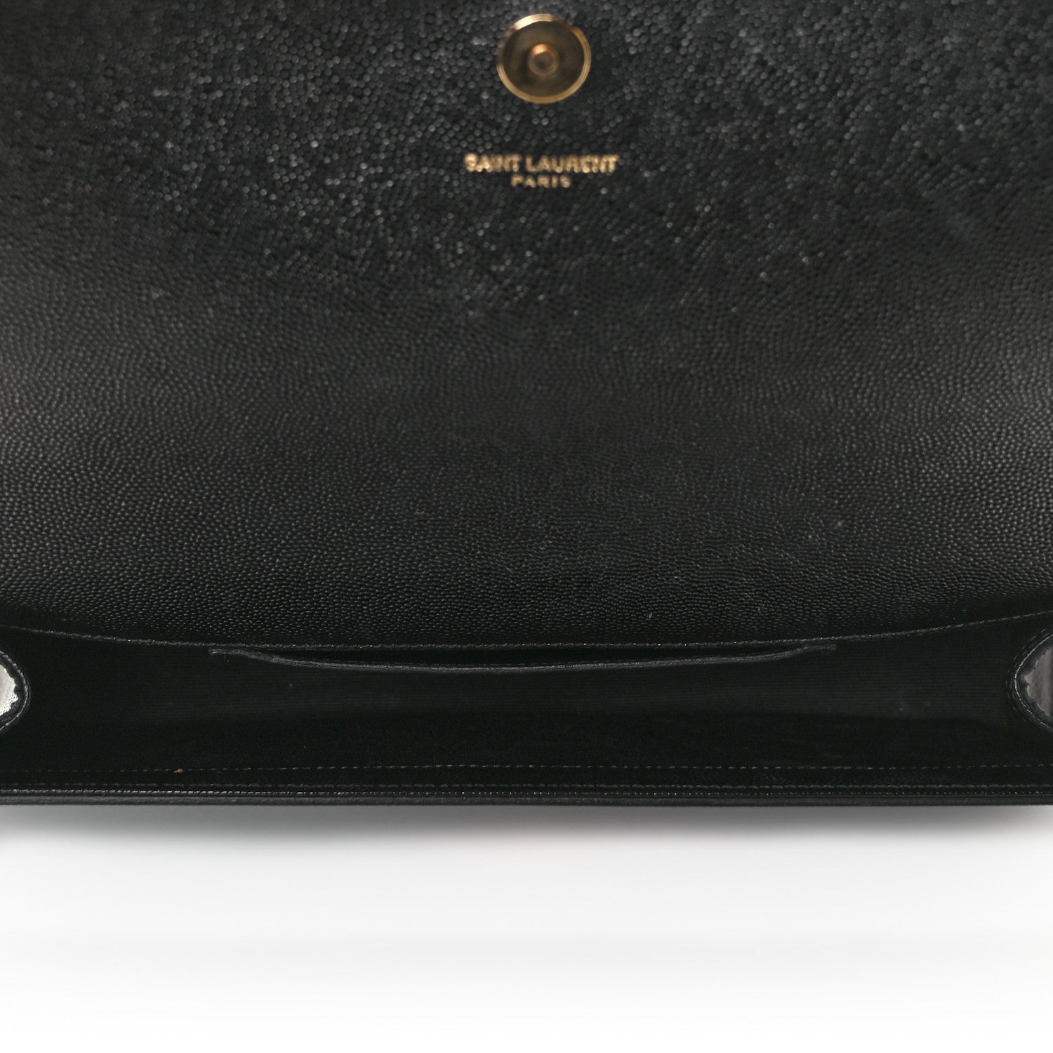 Saint Laurent Grain De Poudre Monogram Cassandre Clutch Black 5 of 11