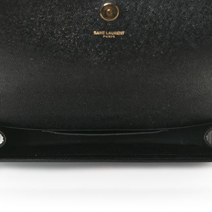 Saint Laurent Grain De Poudre Monogram Cassandre Clutch Black 5 of 11