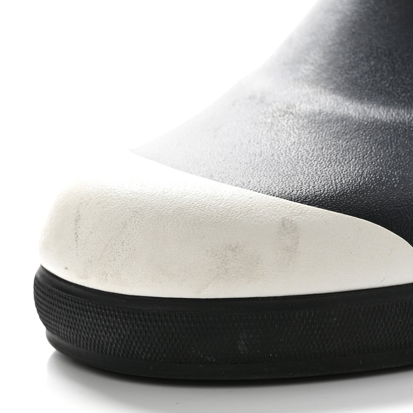 Rubber Logo Rain Boots 35 Black White