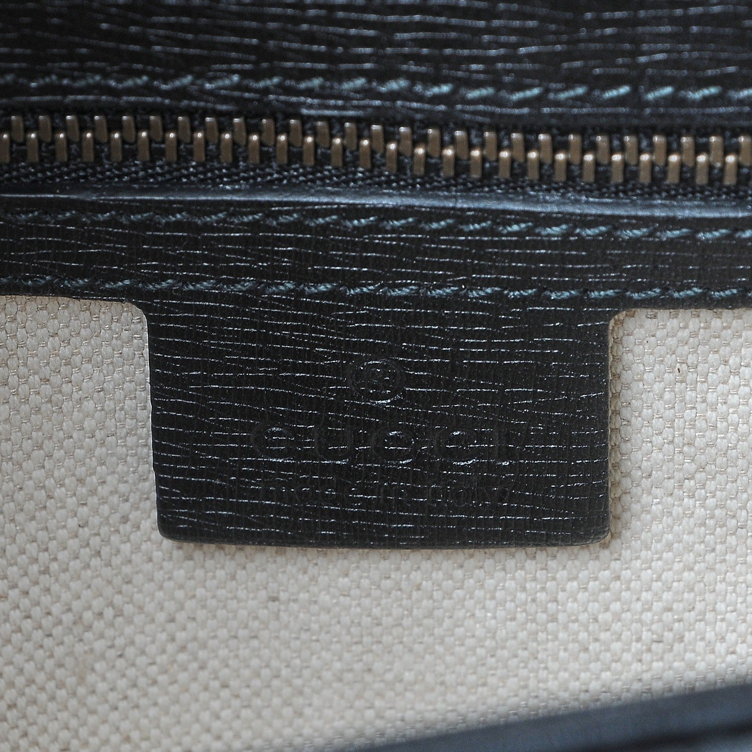 Gucci Textured Calfskin Bright Bit Flap Bag Nero Black 6 of 7