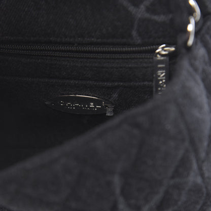 Chanel Denim CC Quilted Mini Square Flap Black 6 of 11