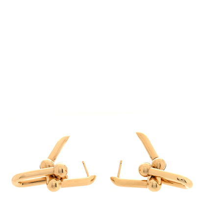 Tiffany 18K Yellow Gold Large HardWear Link Earrings 3 of 4