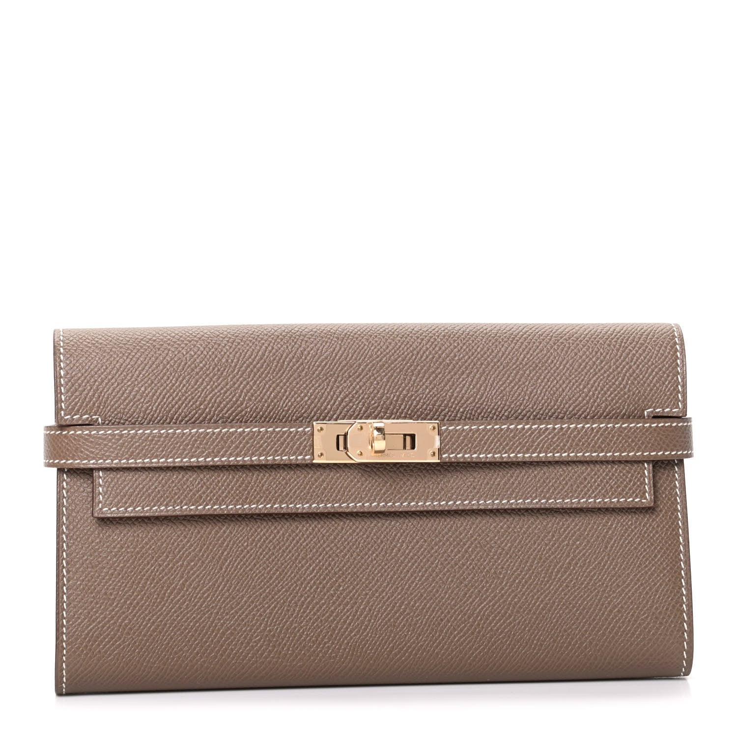 Hermes Epsom Kelly Longue Wallet Etoupe 1 of 8