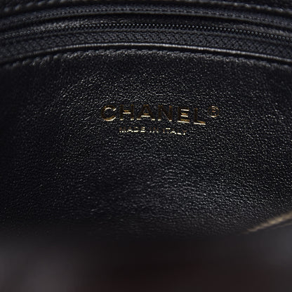 Chanel Caviar Lizard Quilted Medium Coco Handle Flap Black 6 of 10