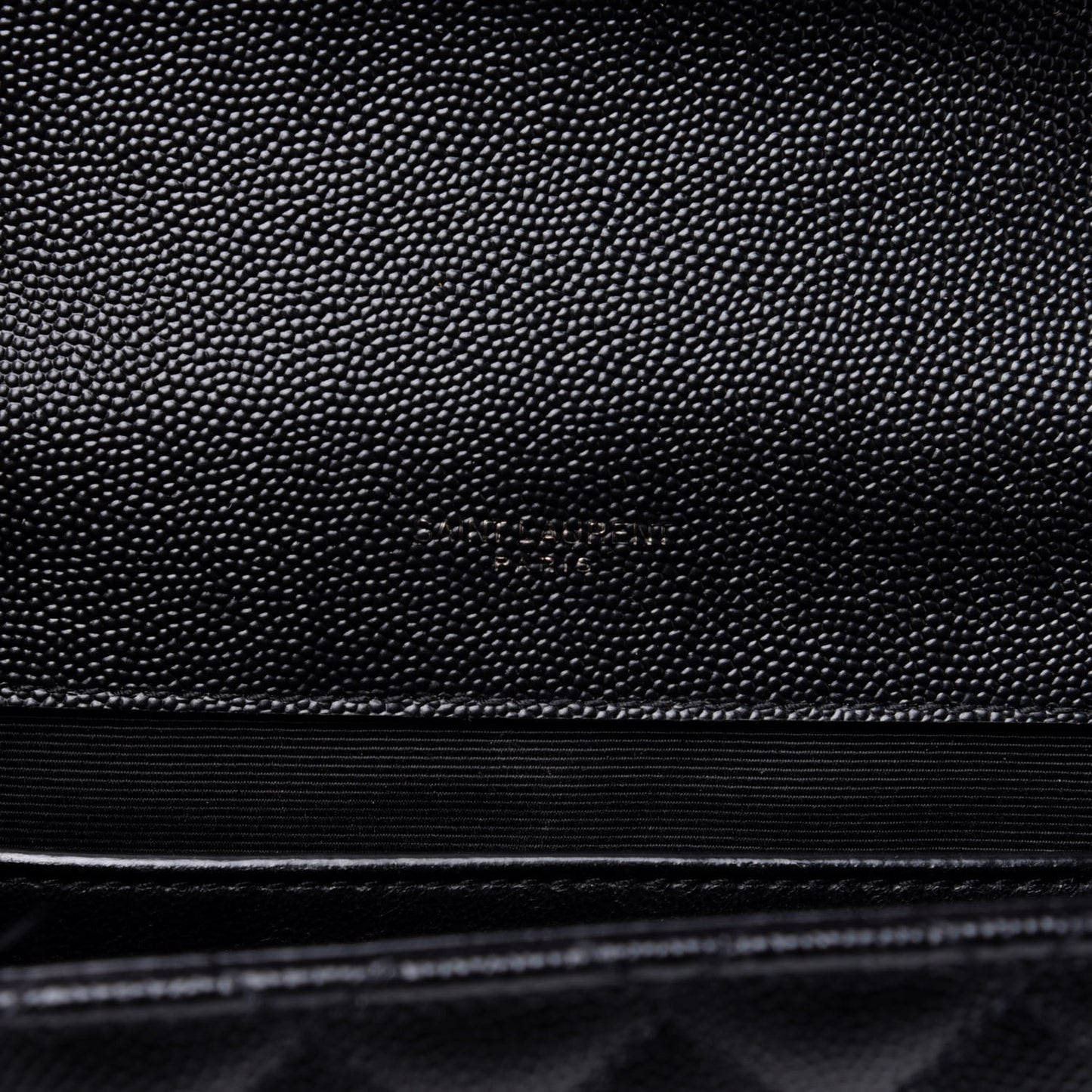 Grain De Poudre Textured Mixed Matelasse Triquilt Medium Monogram Satchel Black