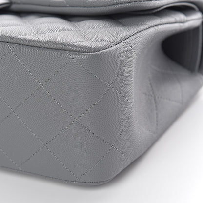 Chanel Caviar Quilted Jumbo Double Flap Grey 9 of 11