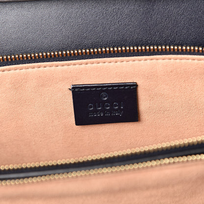 Gucci Crystal Monogram Plutone Calfskin Web Ophidia Flap Messenger Bag Straw Yellow Blue 6 of 10