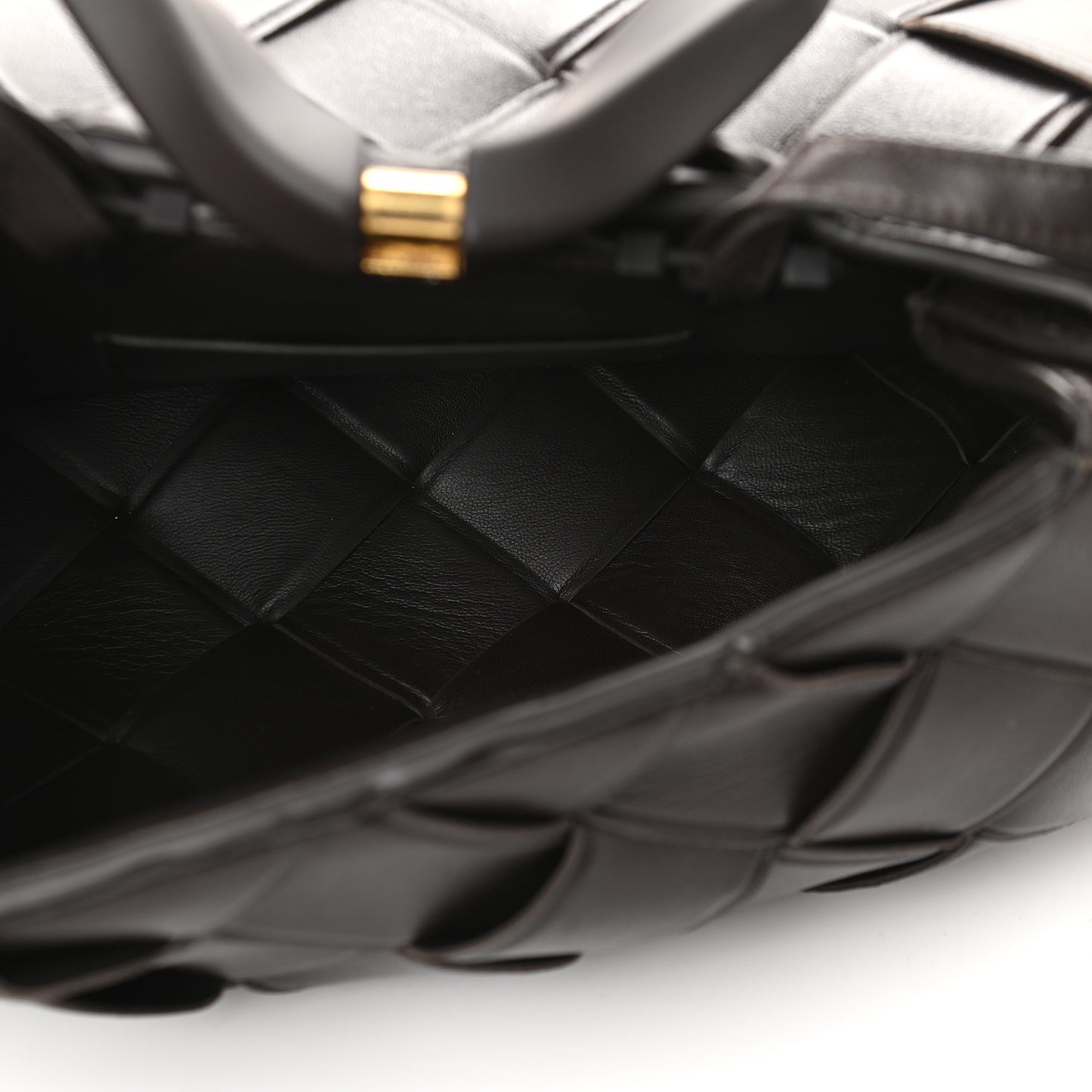 Nappa Maxi Intrecciato Grasp Top Handle Bag Fondant