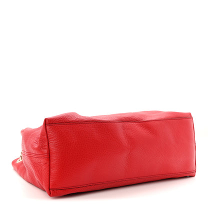 Gucci Pebbled Calfskin Medium Soho Chain Shoulder Bag Tabasco Red 4 of 10