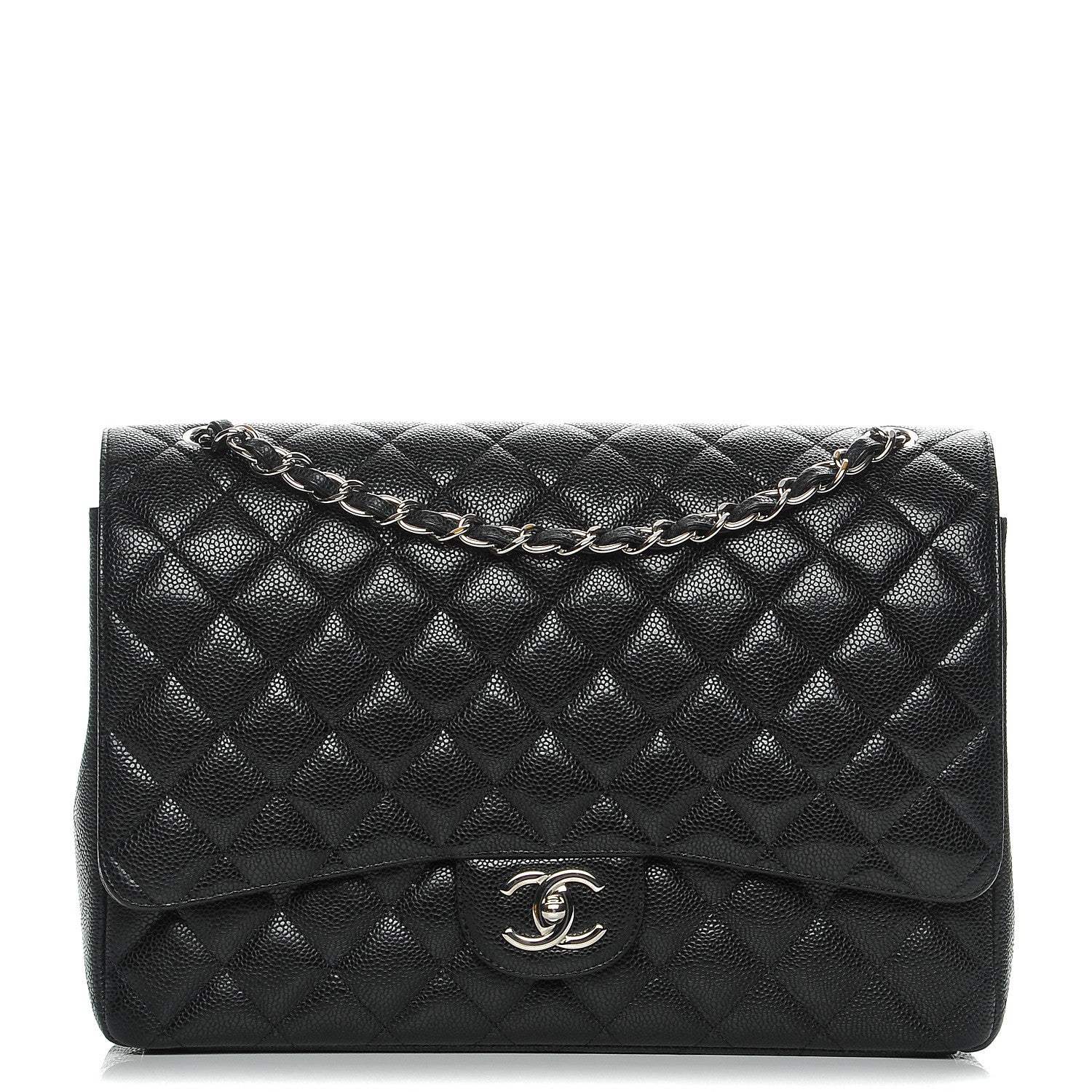 Chanel Caviar Quilted Maxi Double Flap Black 1 of 8