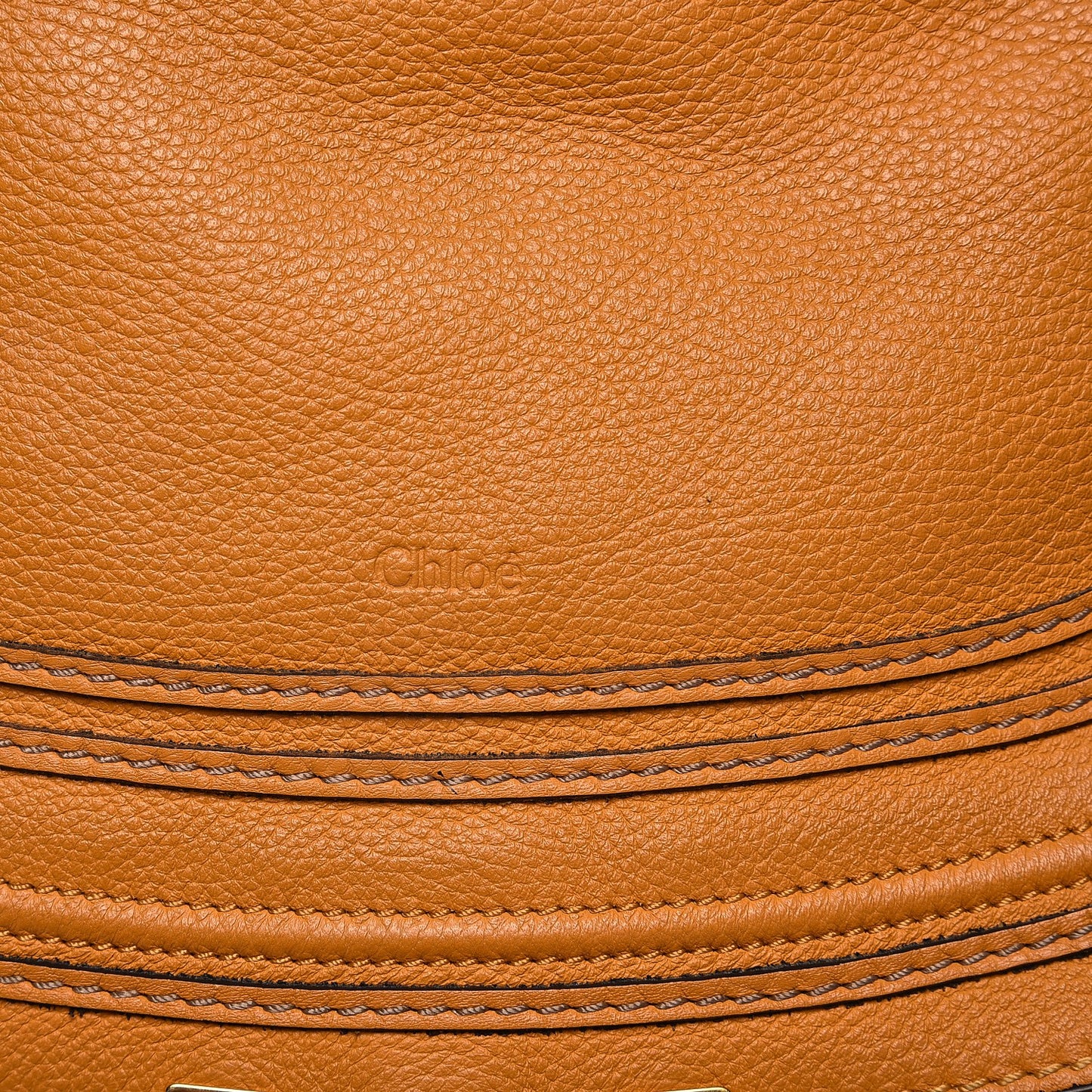 Calfskin Large Marcie Satchel Brown Sugar