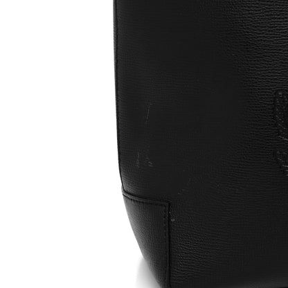 Burberry Calfskin Embossed Crest Medium Tote Black 11 of 12