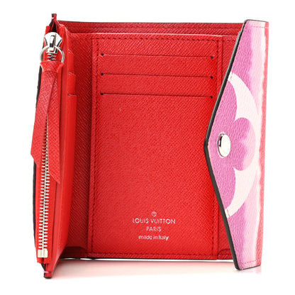 Louis Vuitton Monogram Escale Victorine Wallet Red 6 of 9