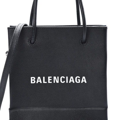 Balenciaga Calfskin Logo XXS Shopping Tote Black 8 of 10