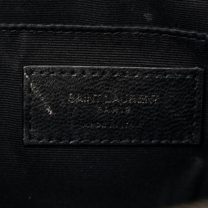 Saint Laurent Calfskin Matelasse Monogram Monochrome Lou Camera Bag Black 6 of 10