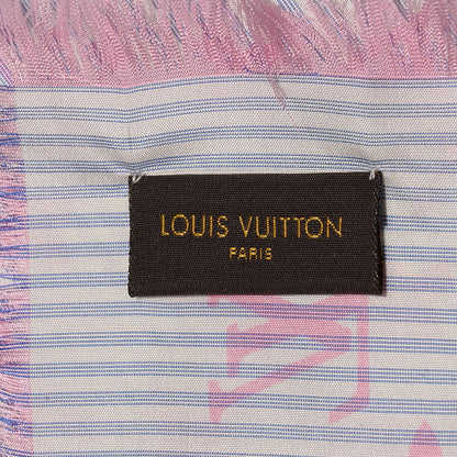 Louis Vuitton Silk Sur Mesure Square Scarf Pink 5 of 5