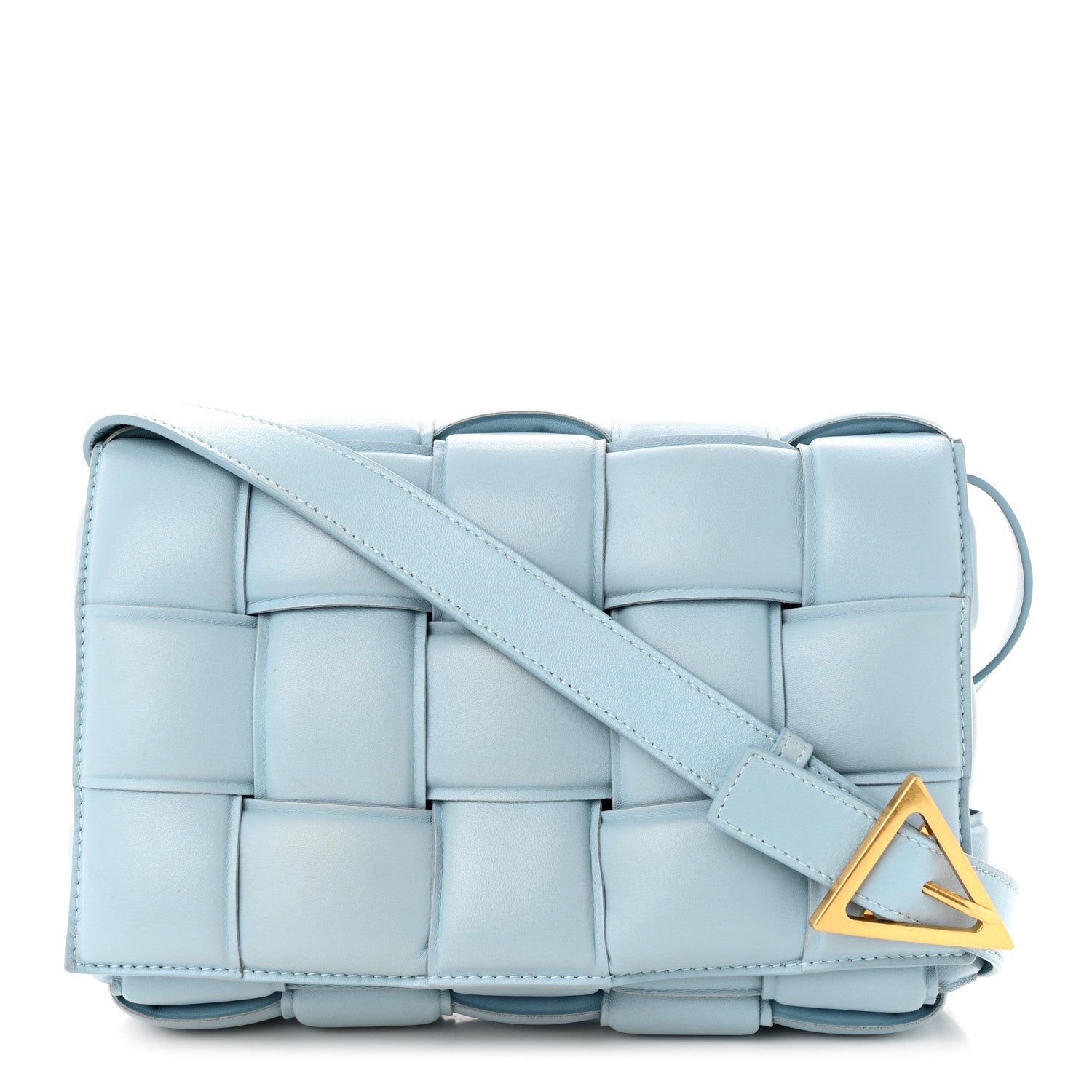 Bottega Veneta Nappa Maxi Intreccio Padded Cassette Crossbody Bag Ice 1 of 10
