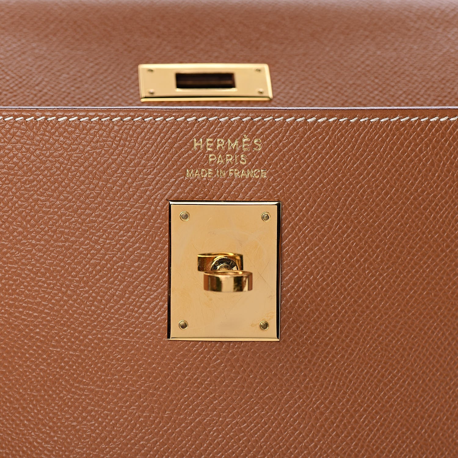 Hermes Courchevel Kelly Retourne 35 Gold 24 of 43