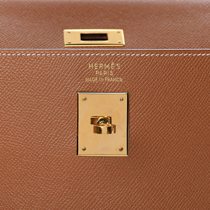 Hermes Courchevel Kelly Retourne 35 Gold 24 of 43