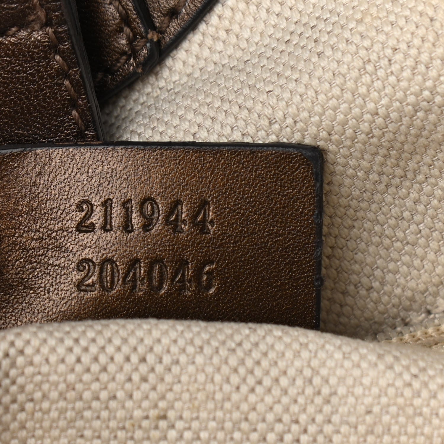 Gucci Metallic Guccissima Medium Sukey Tote Bronze 13 of 22