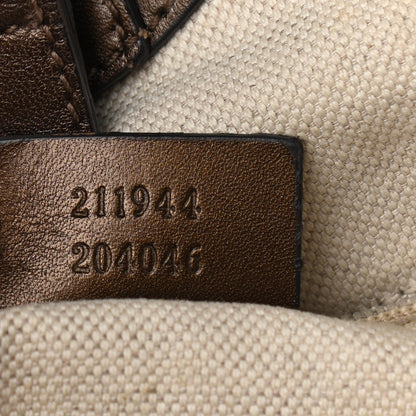 Gucci Metallic Guccissima Medium Sukey Tote Bronze 13 of 22