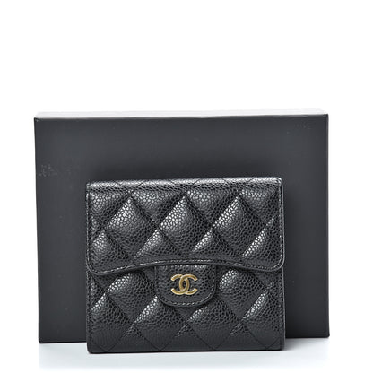 Chanel Caviar Quilted Compact Flap Wallet Black 8 of 8