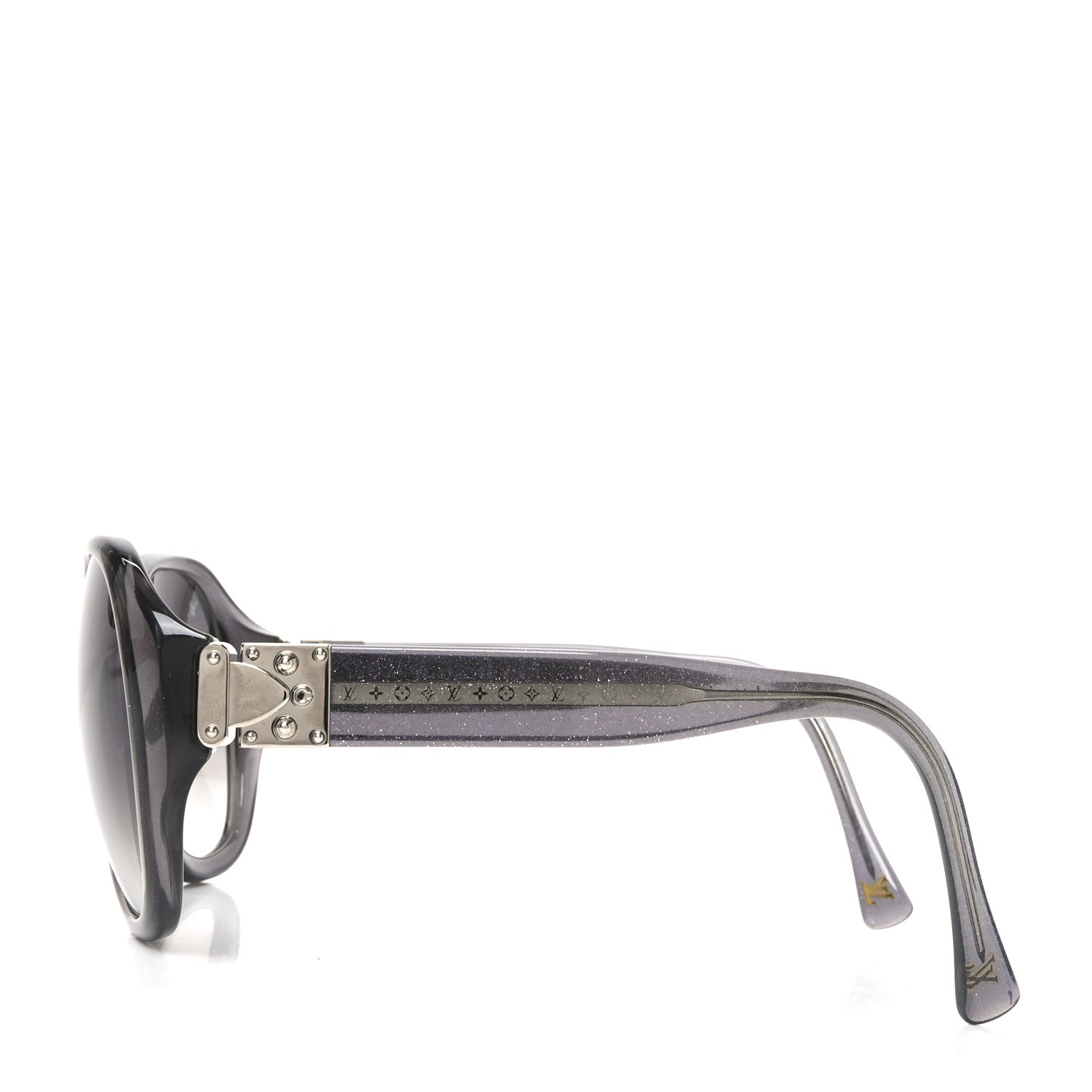 Louis Vuitton Acetate Soupcon Oversized Sunglasses  Sunglasses Z0407W Grey Glitter 3 of 7