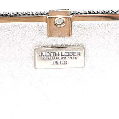 Judith Leiber Crystal Bespoke Slim Slide Clutch Black Silver 6 of 9