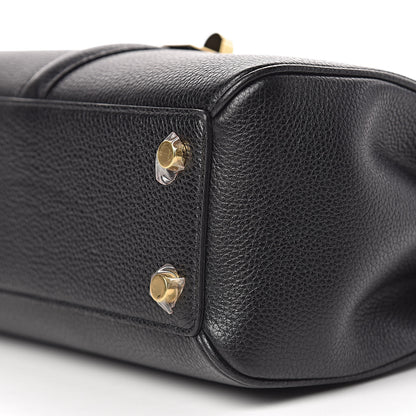 Celine Grained Calfskin Small 16 Top Handle Bag Black 8 of 9