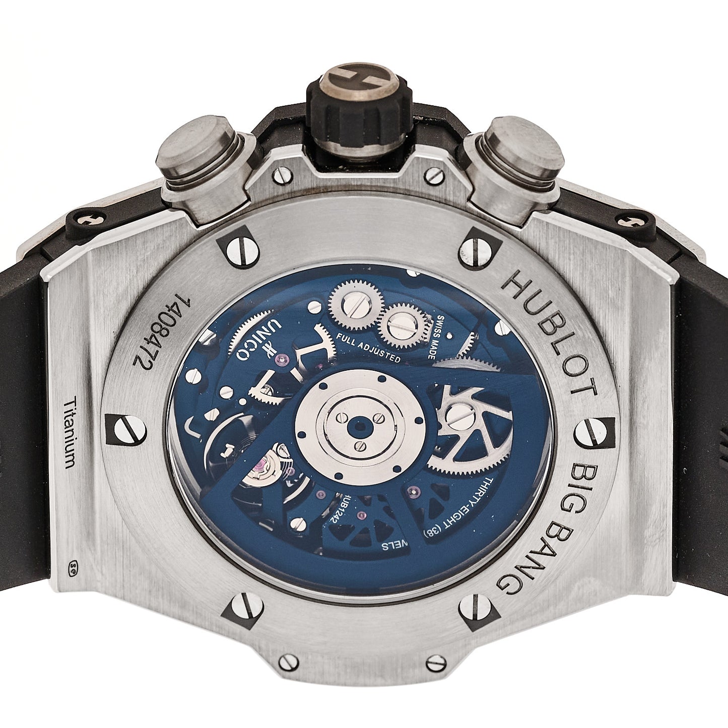 Titanium Rubber 45mm Big Bang Unico Automatic Watch Blue 411.NX.5179.RX