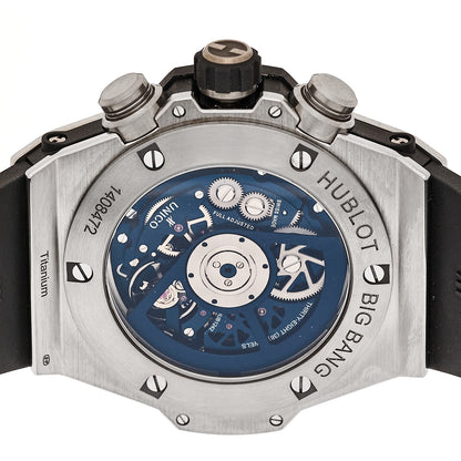 Hublot Titanium Rubber 45mm Big Bang Unico Automatic Watch Blue 411.NX.5179.RX 4 of 4