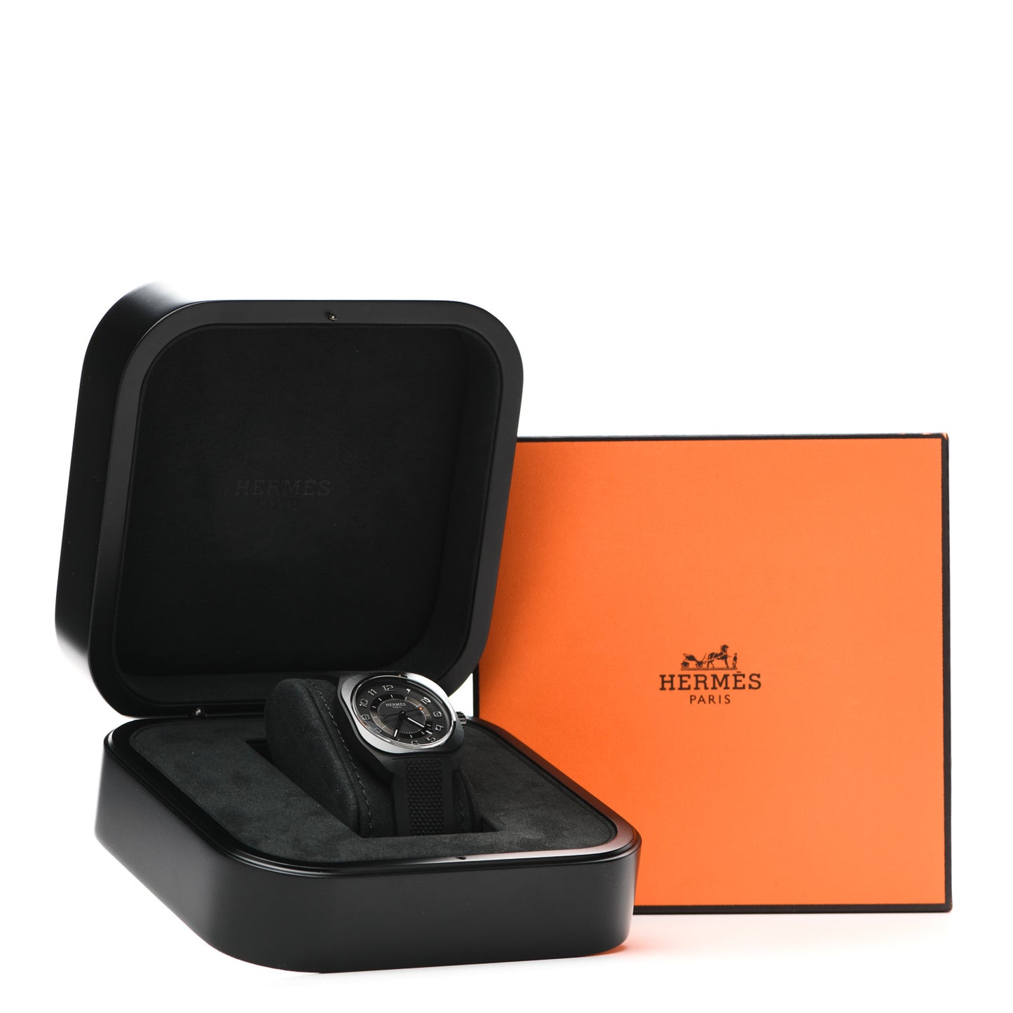 Graphene Nickel Rubber 39mm H08 Automatic Watch Noir
