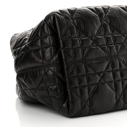 Christian Dior Crinkled Calfskin Macrocannage Medium Toujours Black 10 of 11